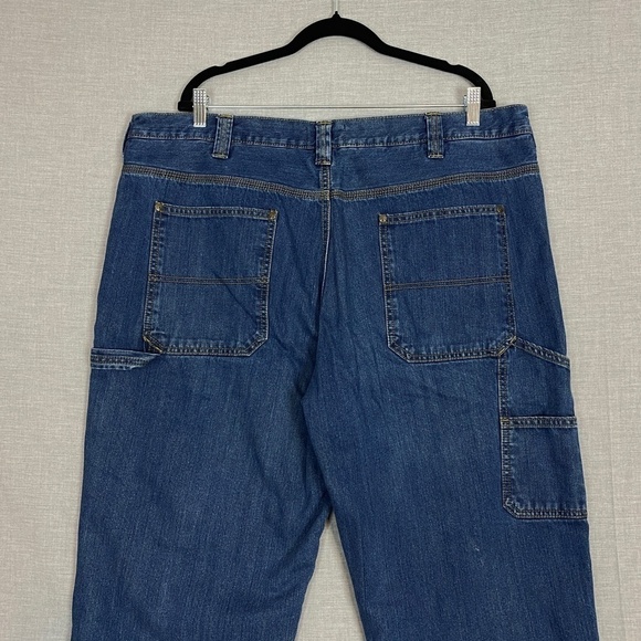 Blue Mountain Fleece Lined Carpenter Jeans Sz 40X32 Straight Leg Blue - Picture 5 of 10